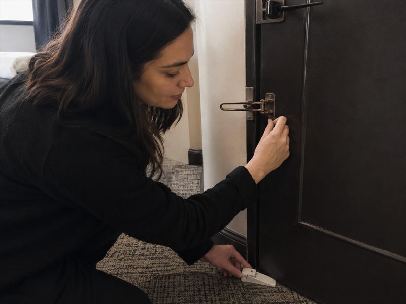 A well-lit, secure room